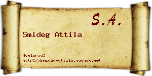 Smideg Attila névjegykártya