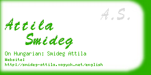 attila smideg business card